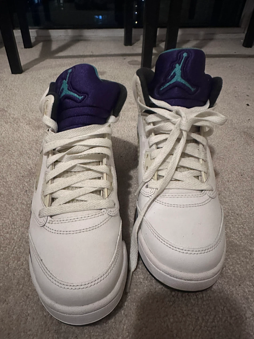 Air Jordan 5 Retro White/Grape Ice - photo 2