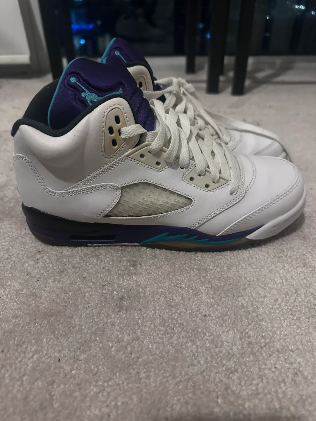 Air Jordan 5 Retro White/Grape Ice - photo 3
