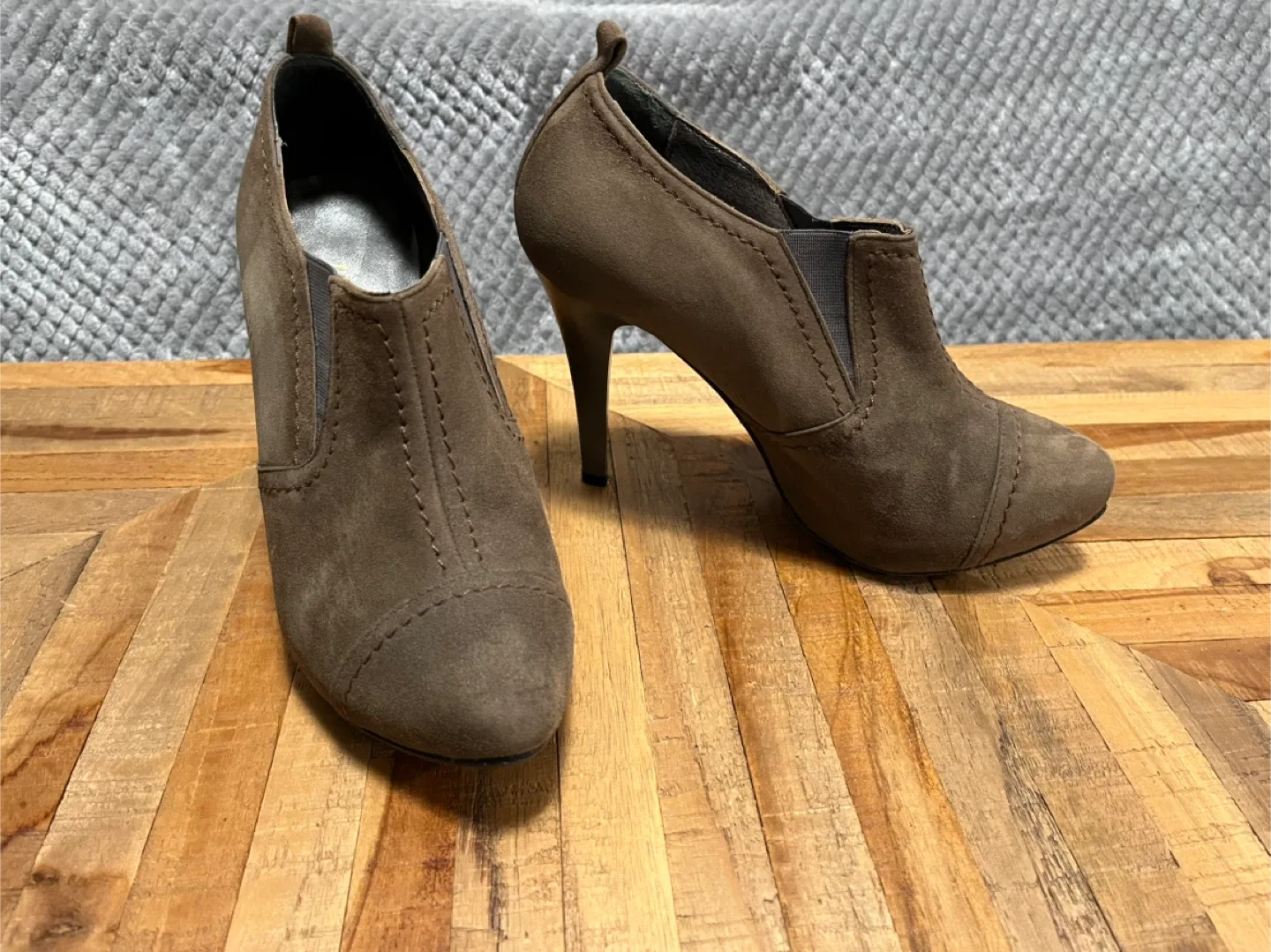 Women’s Italian-made suede bootie- size 37 / 6.5