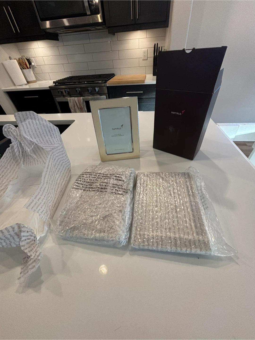 Brand New - Set of 3 Papyrus Picture Frames For Sale