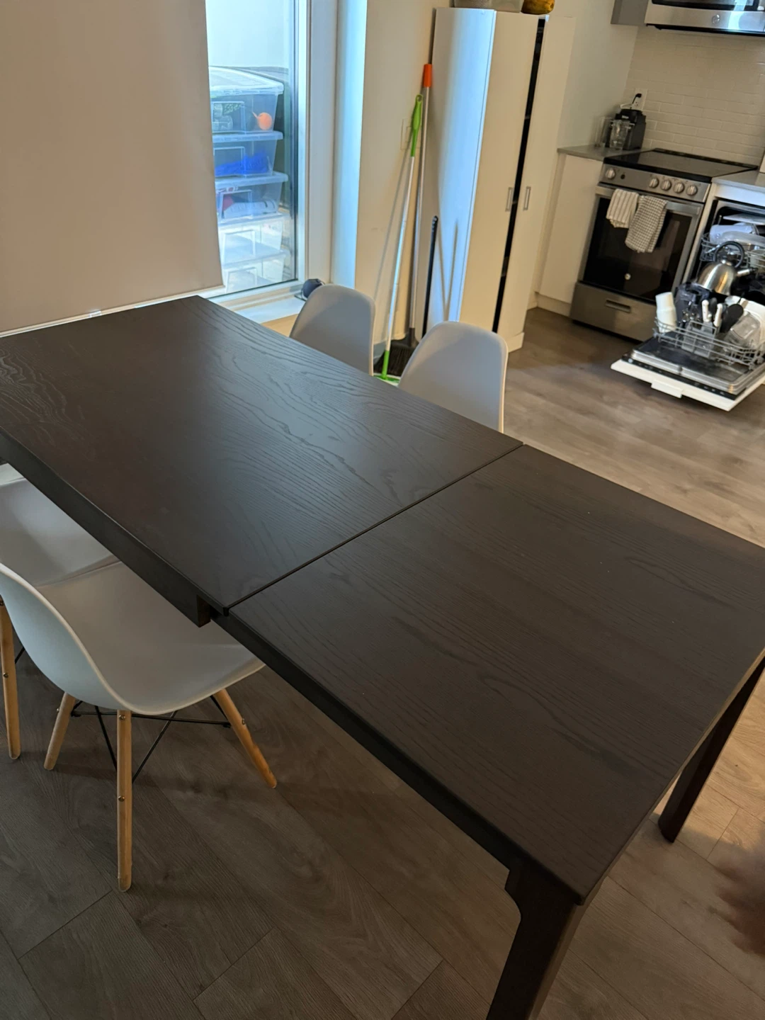 Extendable Dining Table - espresso - photo 2