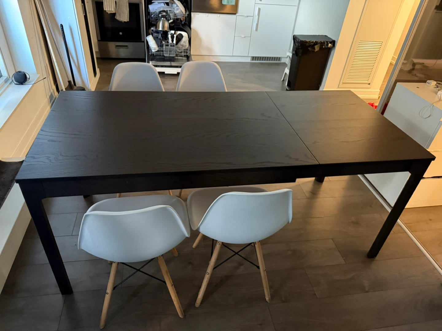 Extendable Dining Table - espresso - photo 3