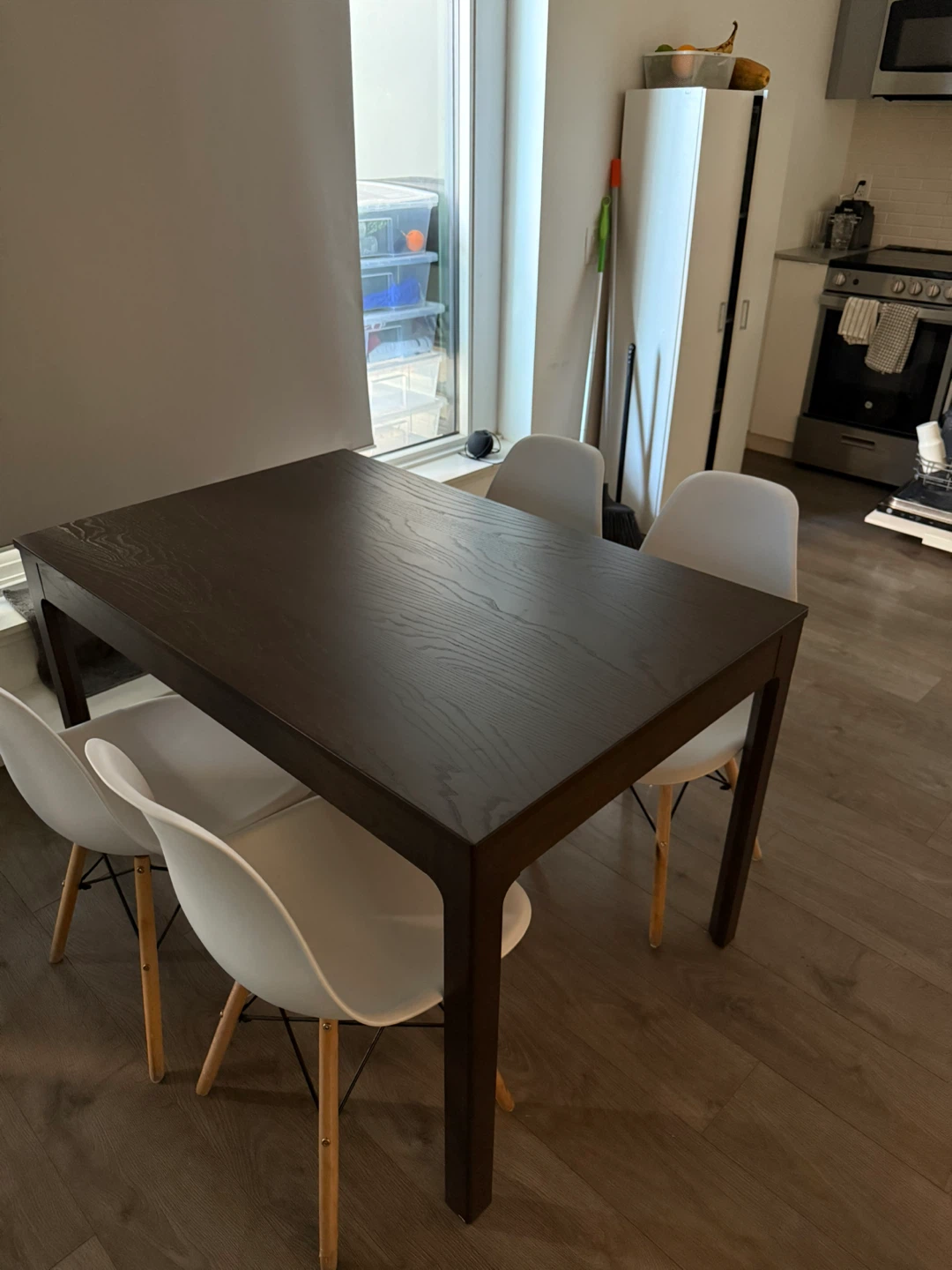 Extendable Dining Table - espresso - photo 5