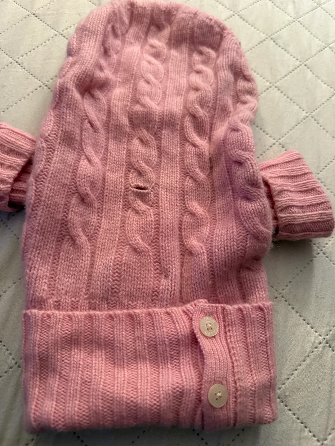Polo Ralph Lauren dog’s Pink Cashmere Blend Sweater - Size S