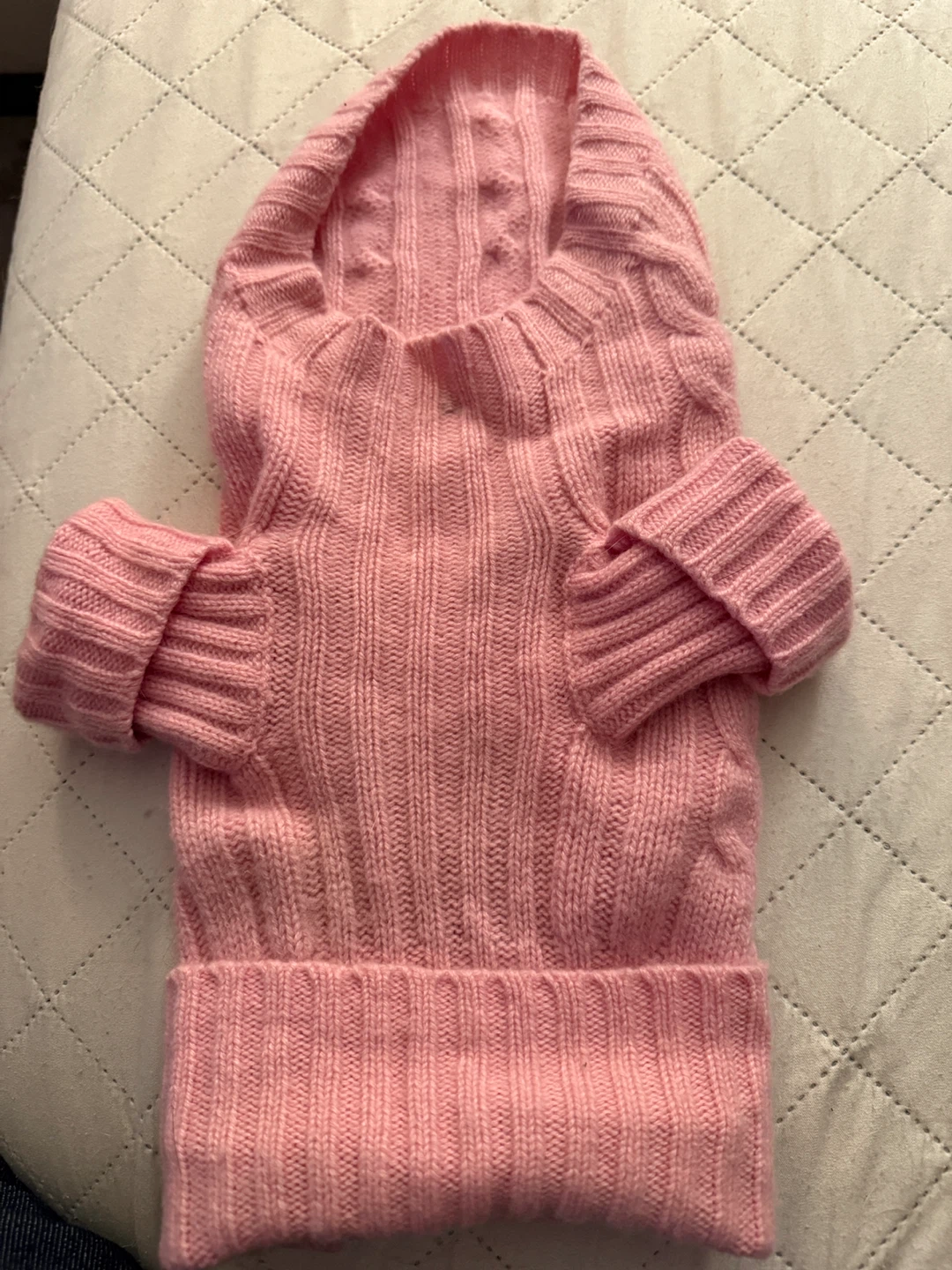 Polo Ralph Lauren dog’s Pink Cashmere Blend Sweater - Size S - photo 2