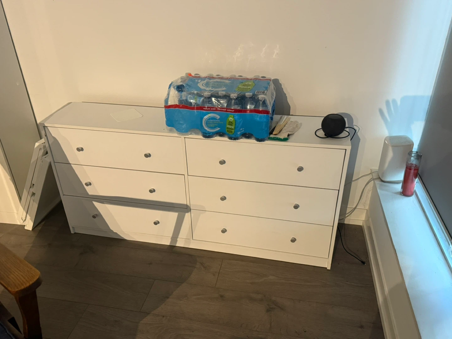 White 6-Drawer Dresser - photo 2