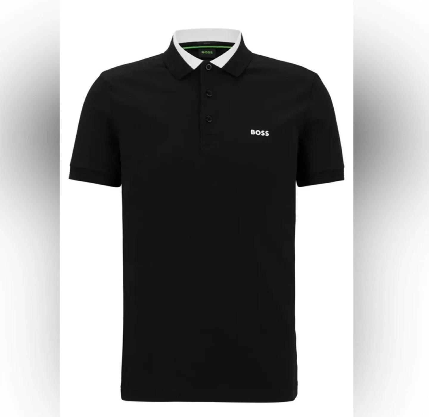 BOSS Slim-Fit Black Polo Shirt - Size M image indicator(6)