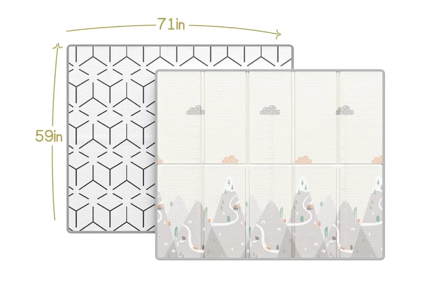 Baby Play Mat - 71x59in Floor Playmat for Kids Infant image indicator(6)