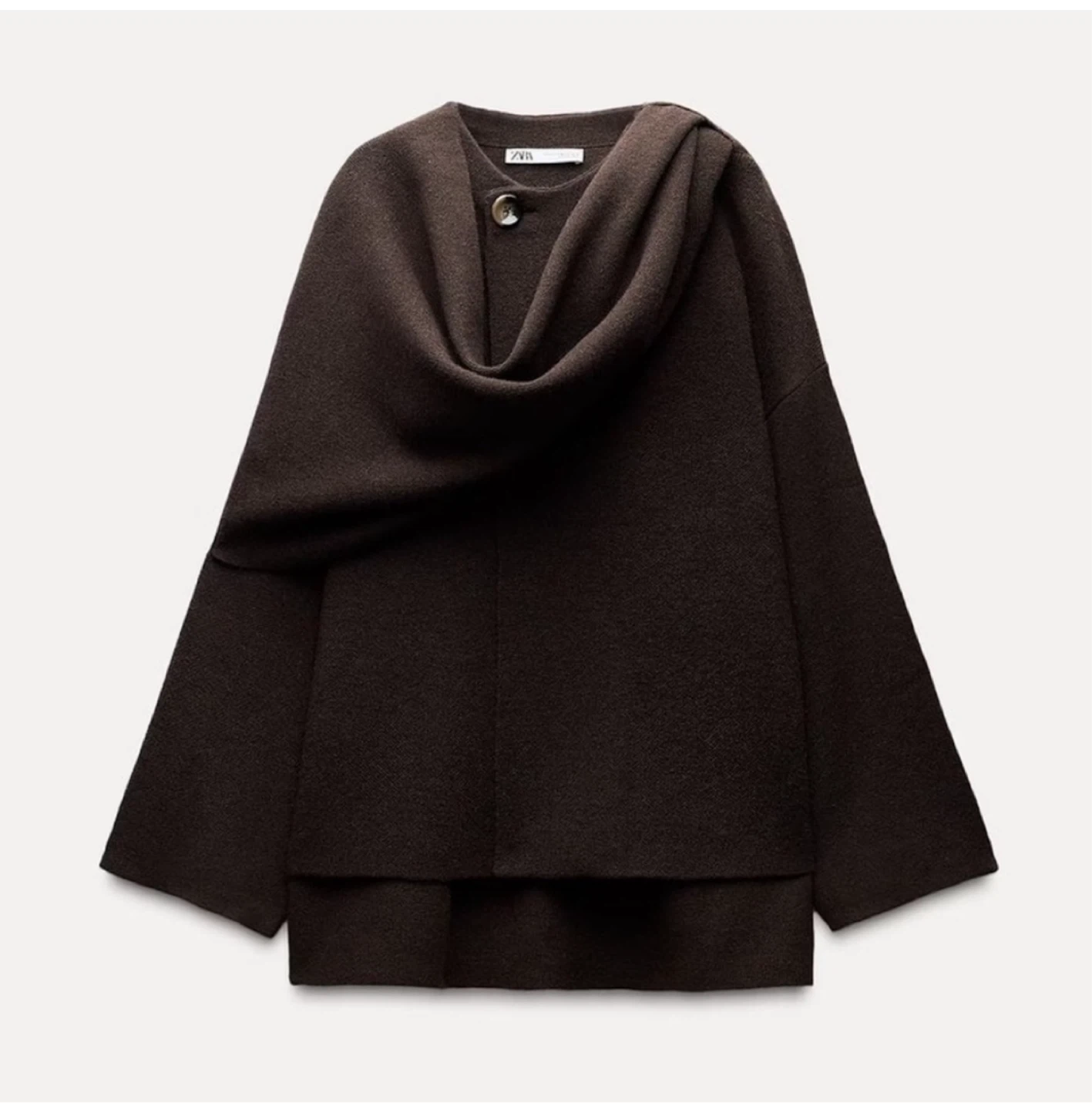 Zara Asymmetrical Knit w/Attached Scarf - photo 2