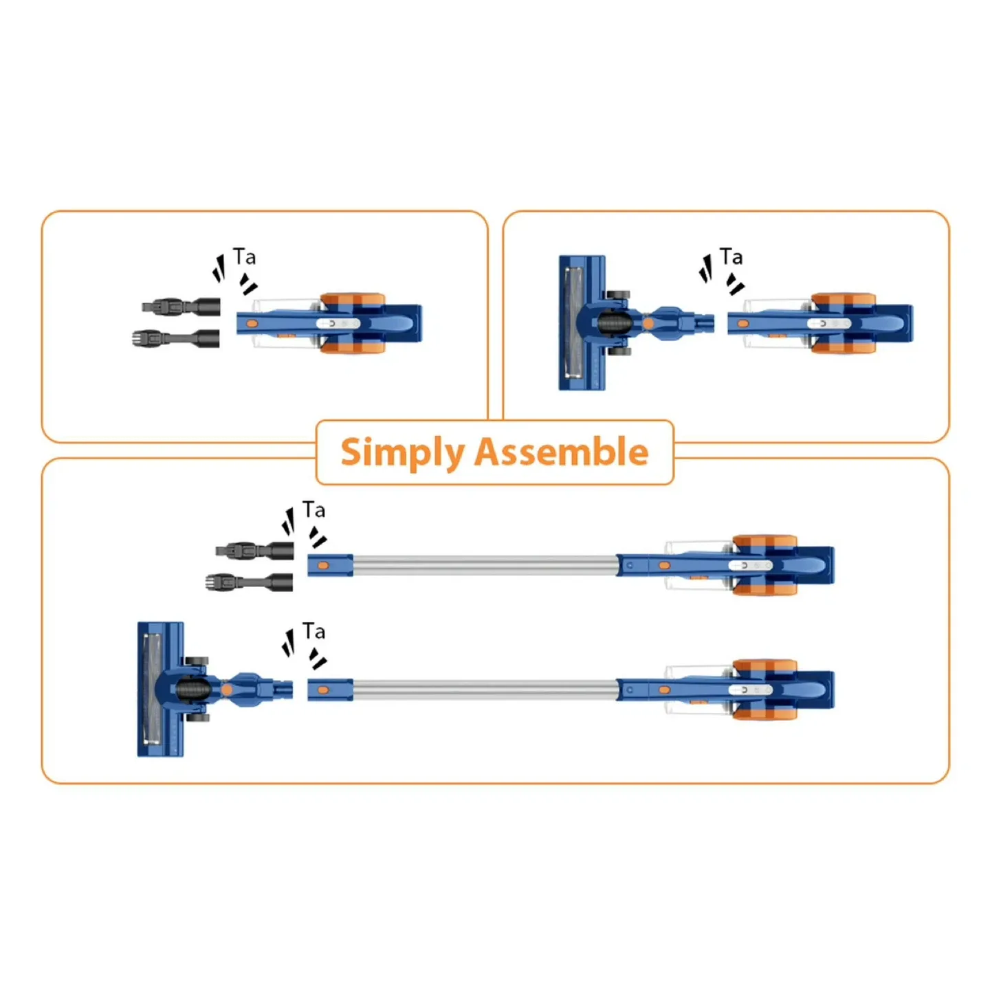 Orfeld EV-679 Cordless Vacuum - Lightweight image indicator(5)