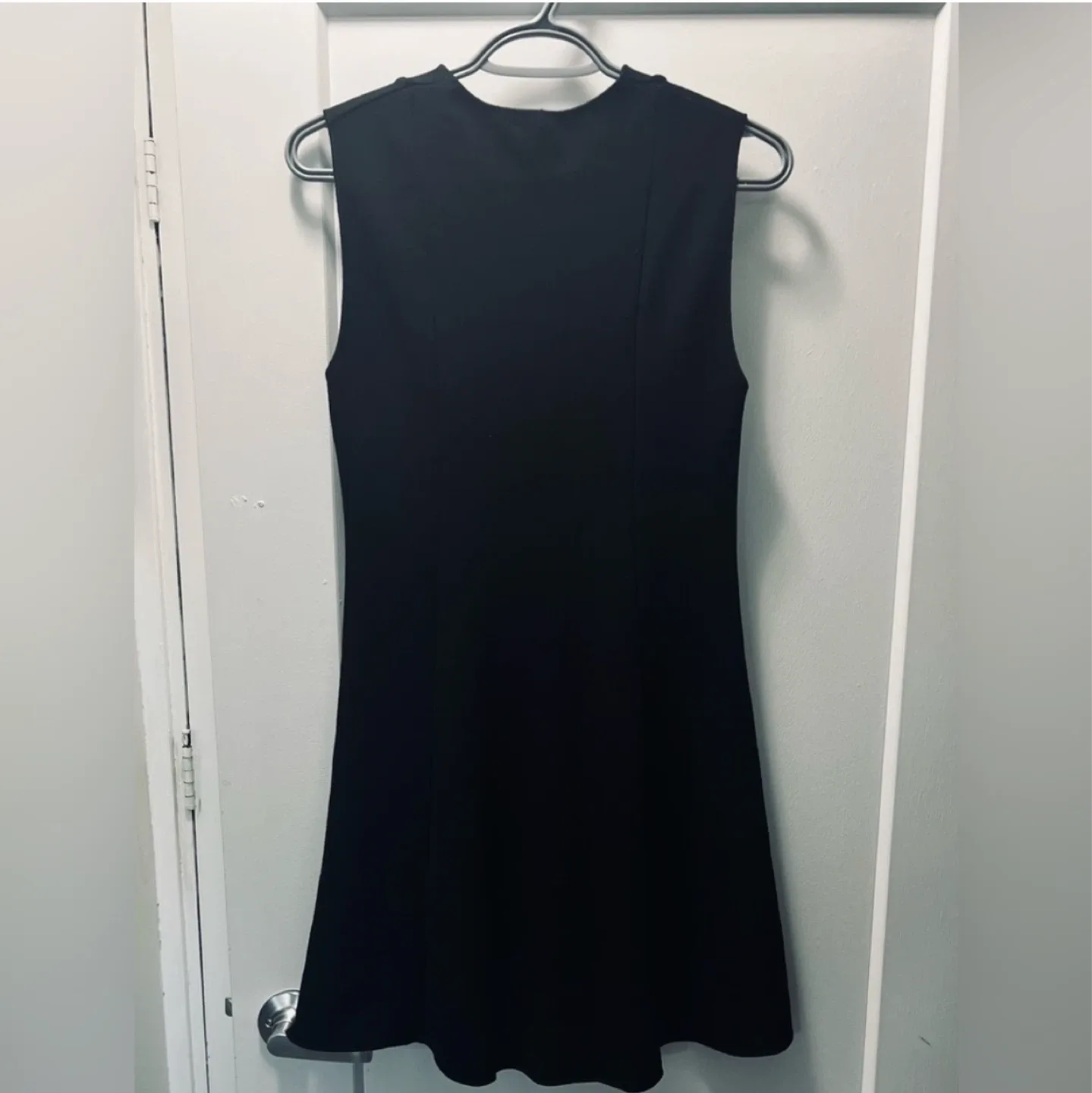 Zara Black Sleeveless Fit & Flare Dress image indicator(4)