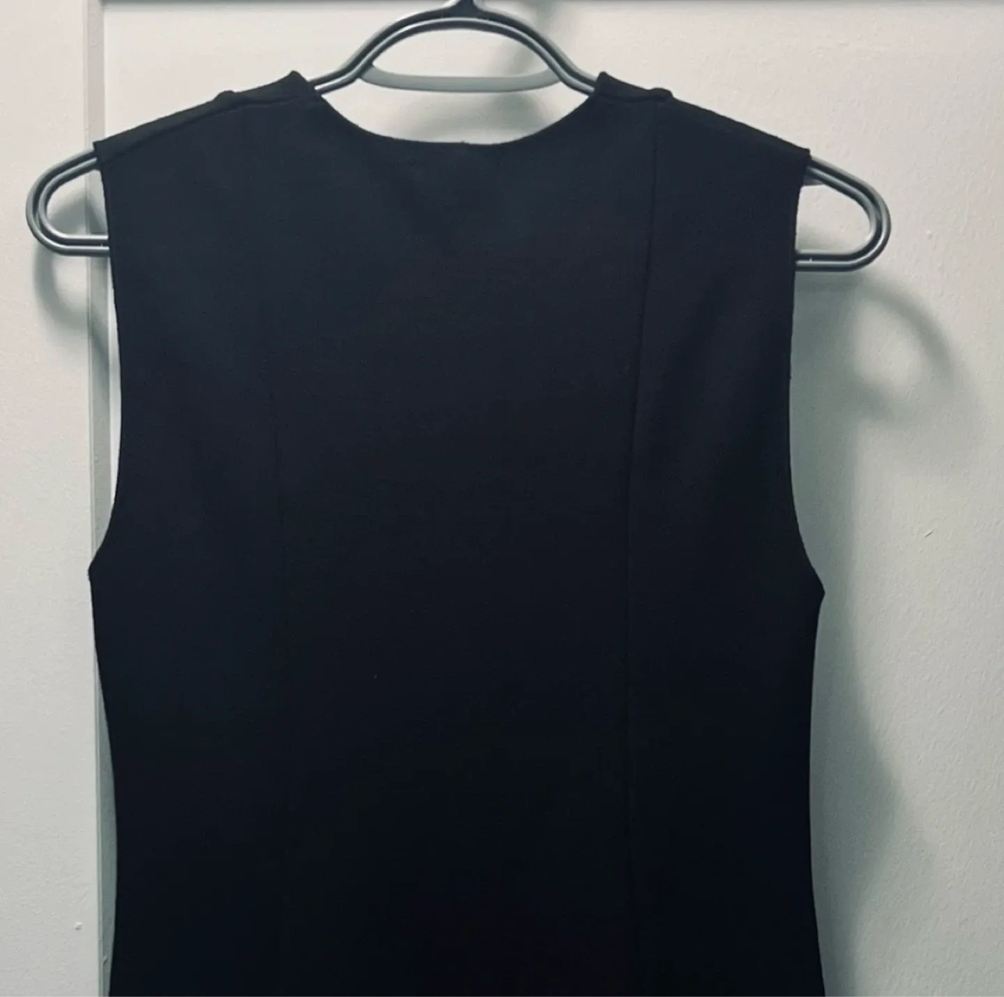 Zara Black Sleeveless Fit & Flare Dress image indicator(5)
