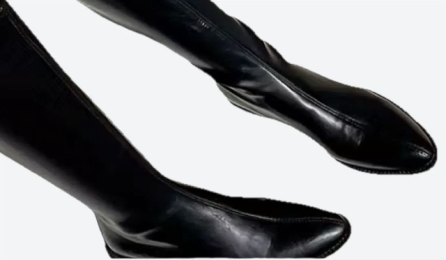 Black Knee-High Boots, Size 7.5 image indicator(4)