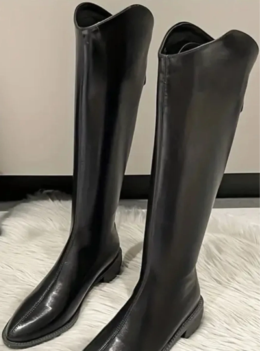Black Knee-High Boots, Size 7.5 image indicator(2)