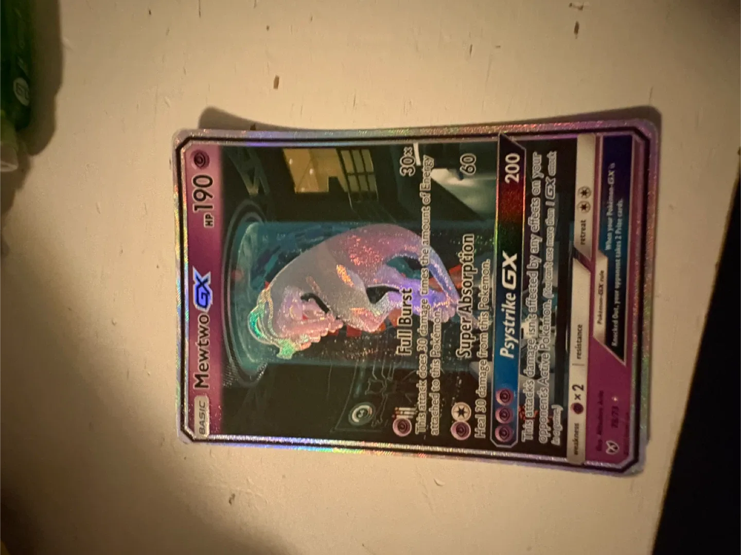 Mewtwo gx Pokémon card image indicator(3)