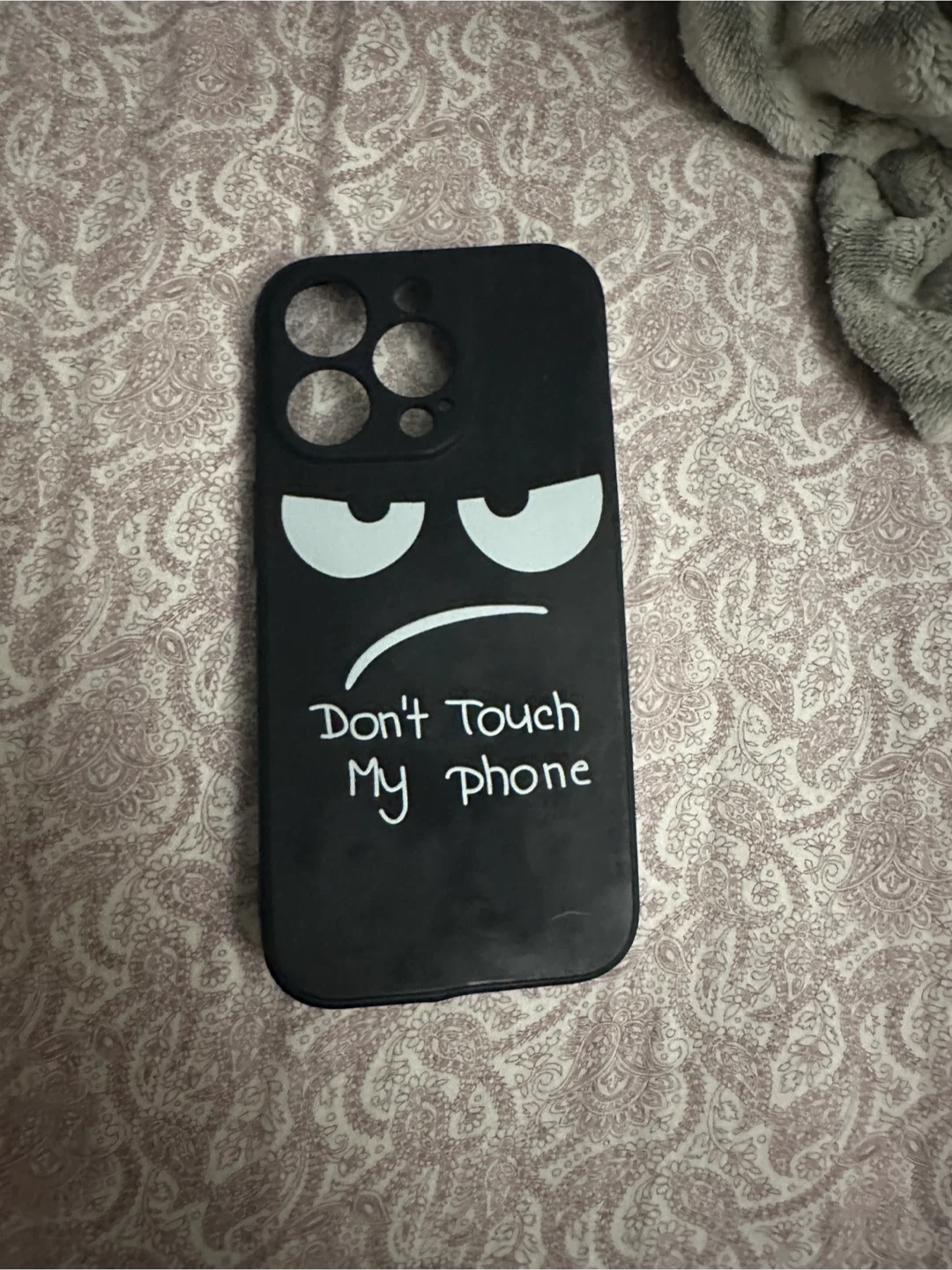 Black iPhone Case - Don't Touch My Phone