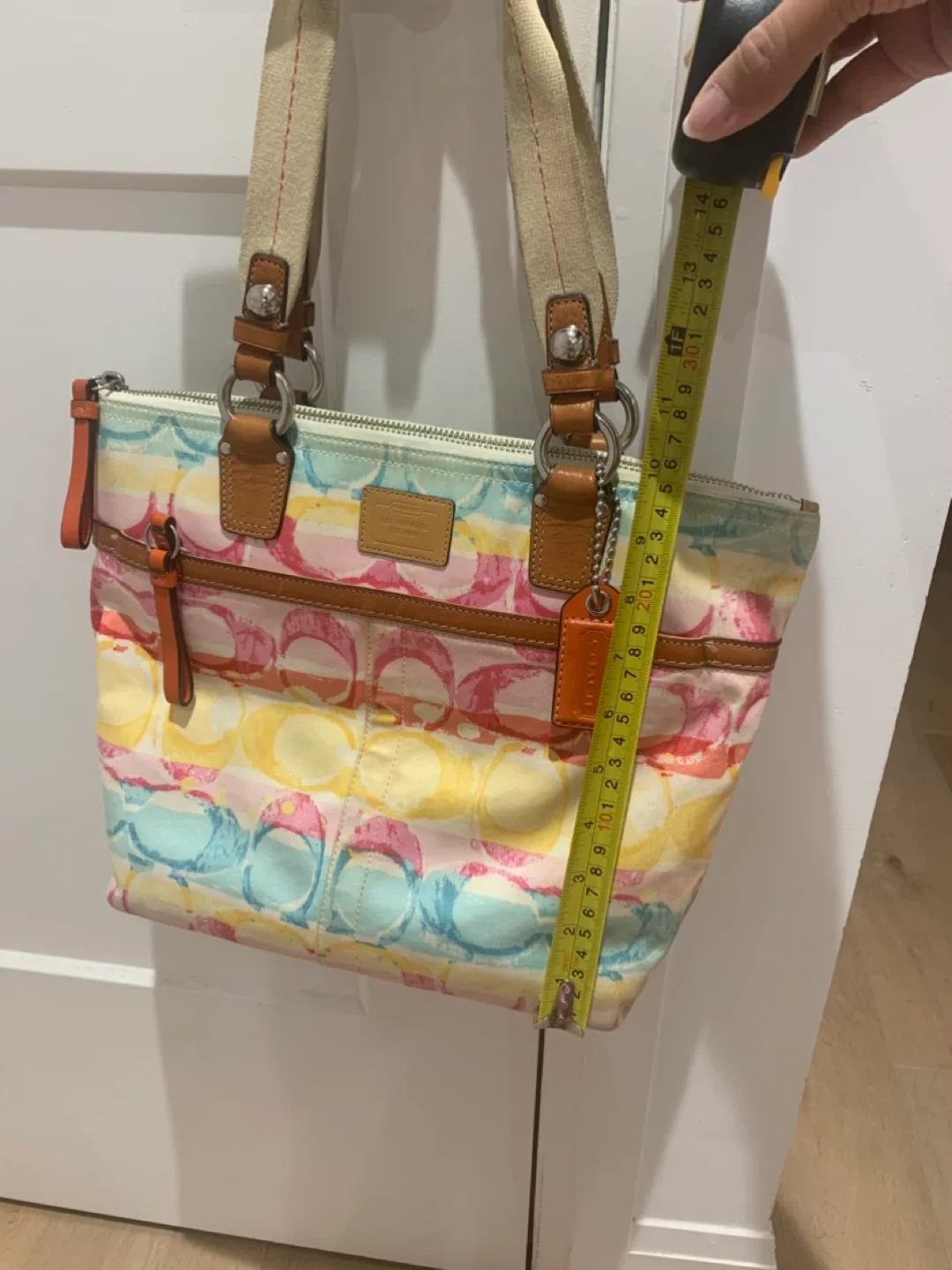 ❤️ Coach Multicolor Hampton Tote Bag 💙 image indicator(5)