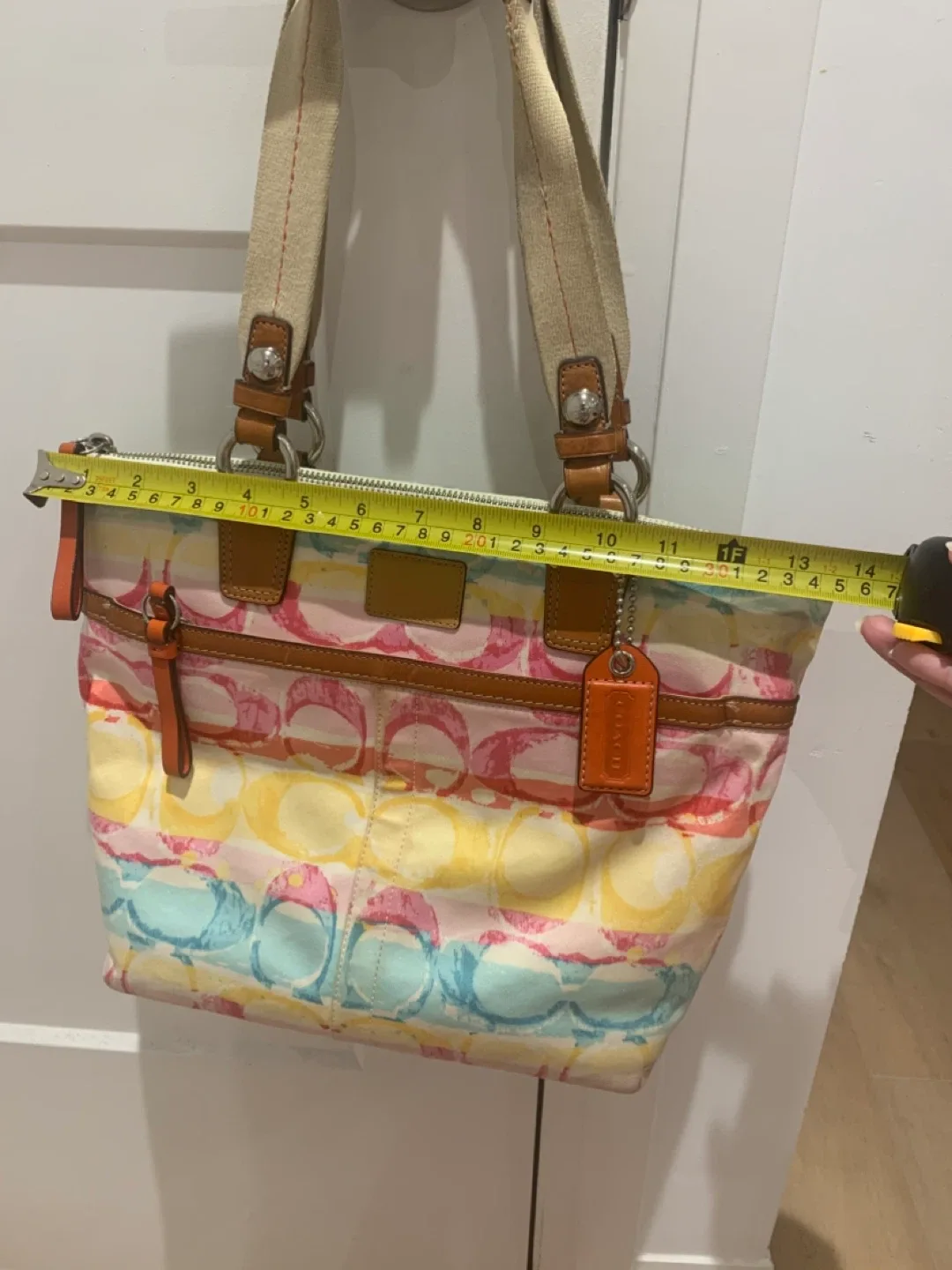 ❤️ Coach Multicolor Hampton Tote Bag 💙 image indicator(4)