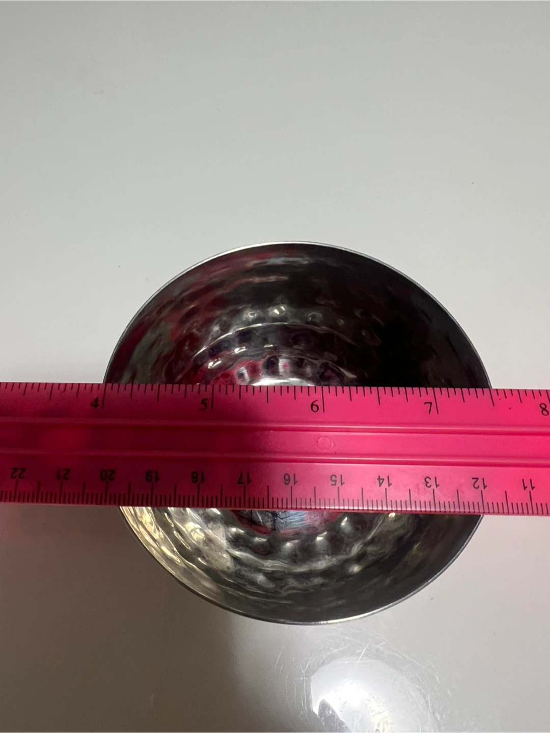 Set of 2 Stainless Steel Hammered Bowls - photo 2
