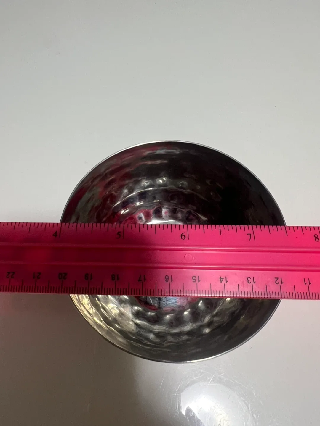 Set of 2 Stainless Steel Hammered Bowls image indicator(2)