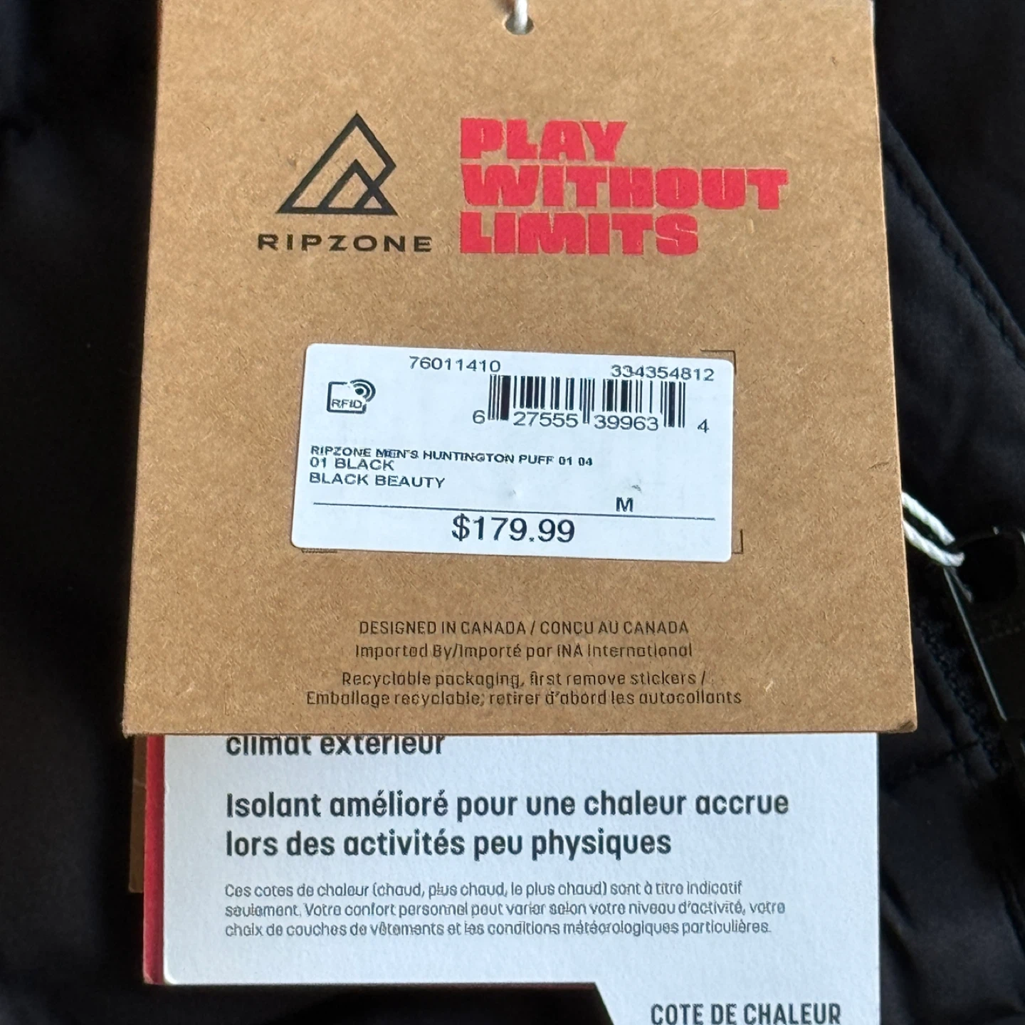 Ripzone Huntington Puff Jacket - Size M - photo 5
