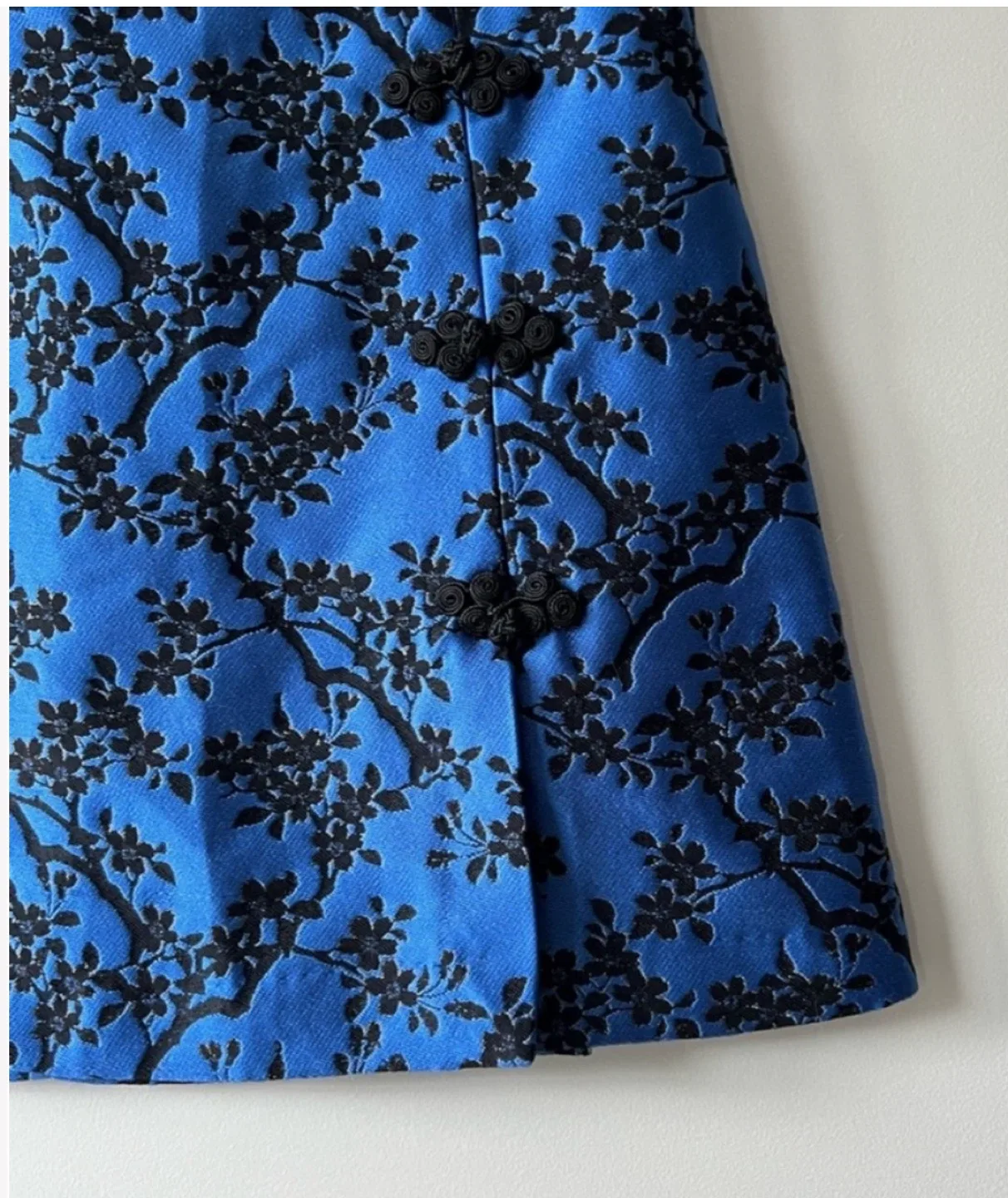 Zara Blue Floral Jacquard Mini Skirt image indicator(4)