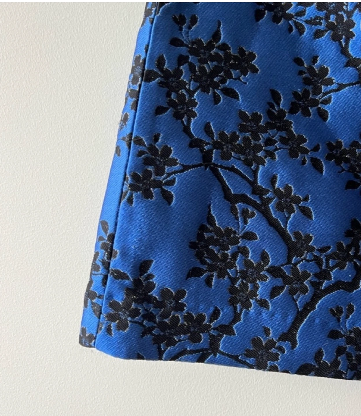 Zara Blue Floral Jacquard Mini Skirt - photo 5