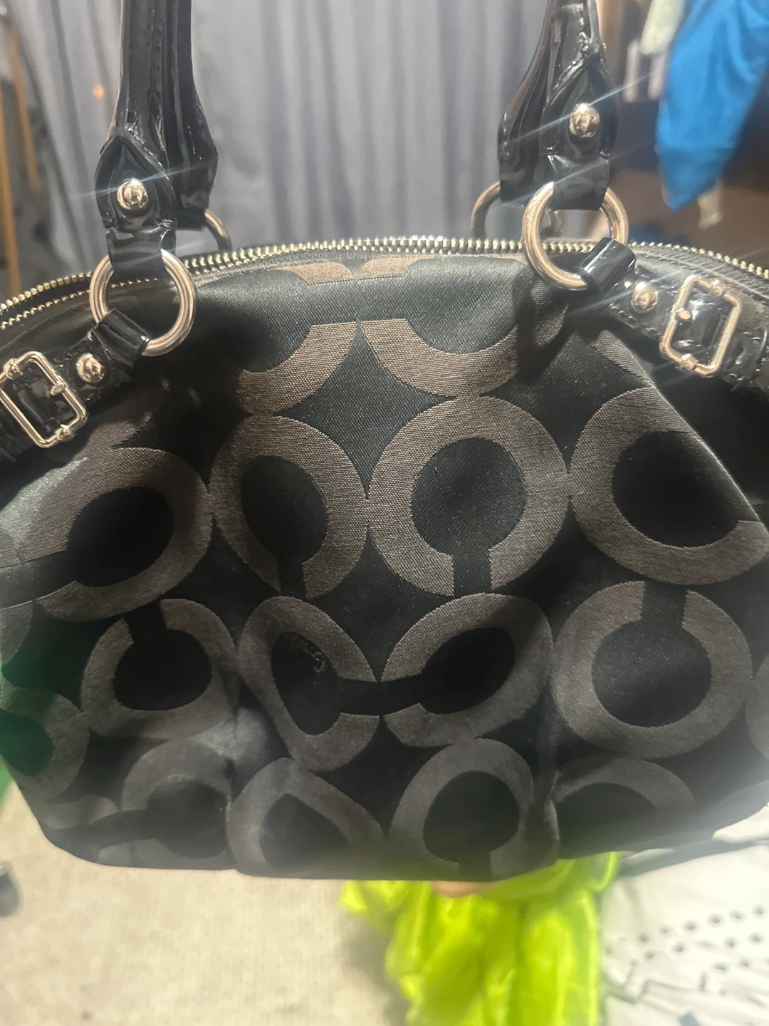 Coach Black Signature Purse - photo 4