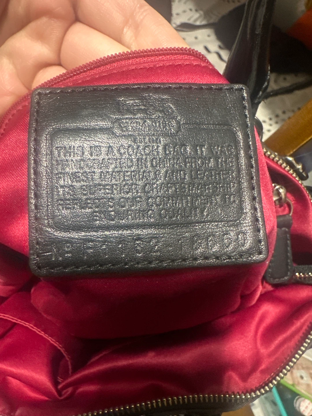 Coach Black Signature Purse - photo 3