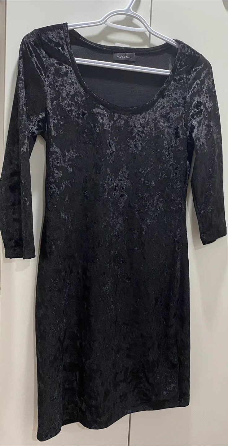 YaYa & co. Black Velvet Dress