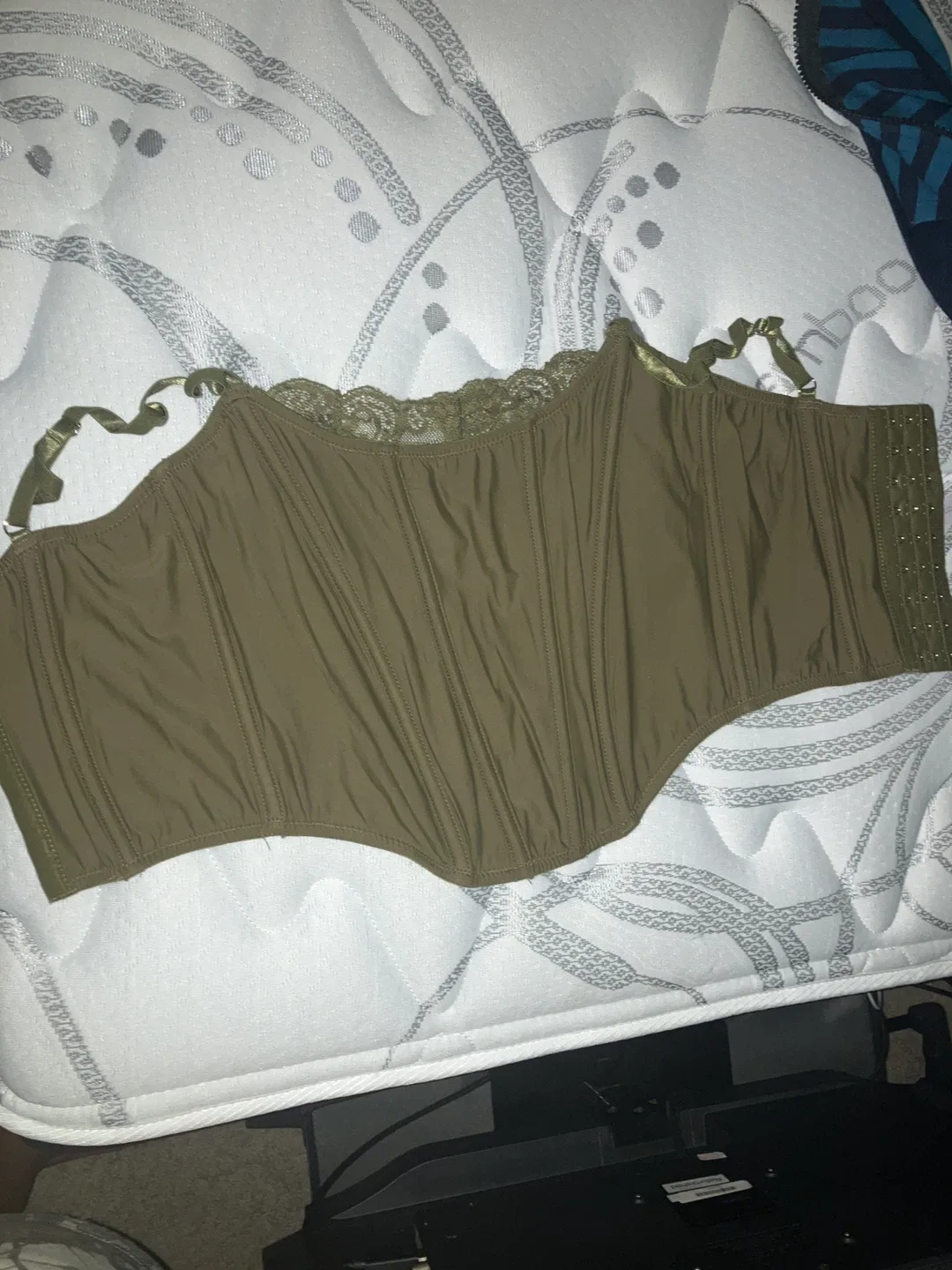 Olive Green Corset Top image indicator(2)