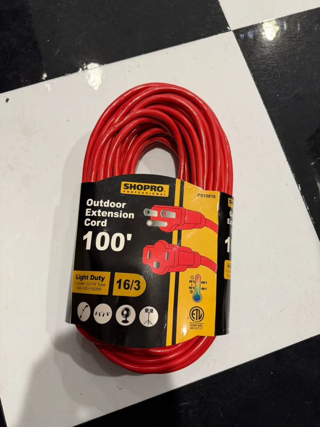New Shopro 100' Outdoor Extension Cord image indicator(4)