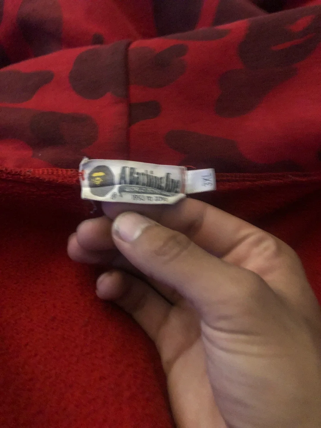 Bathing Ape (BAPE) Red Camo Hoodie - 3XL image indicator(3)