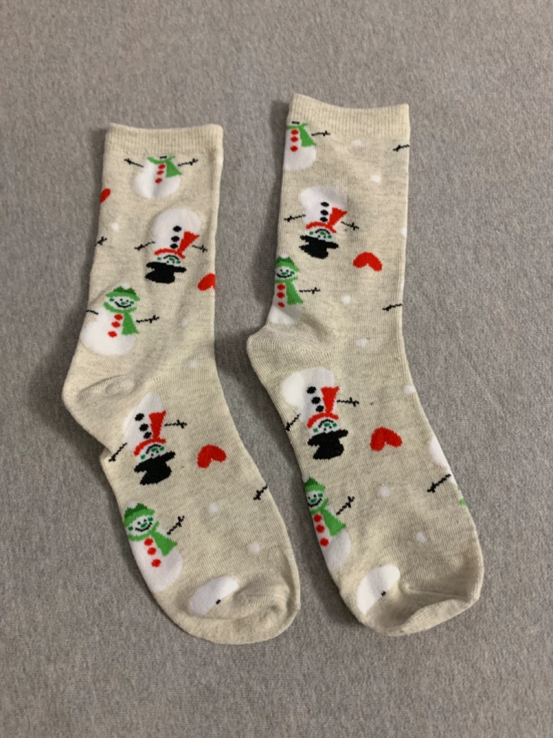 Snowman Pattern Socks