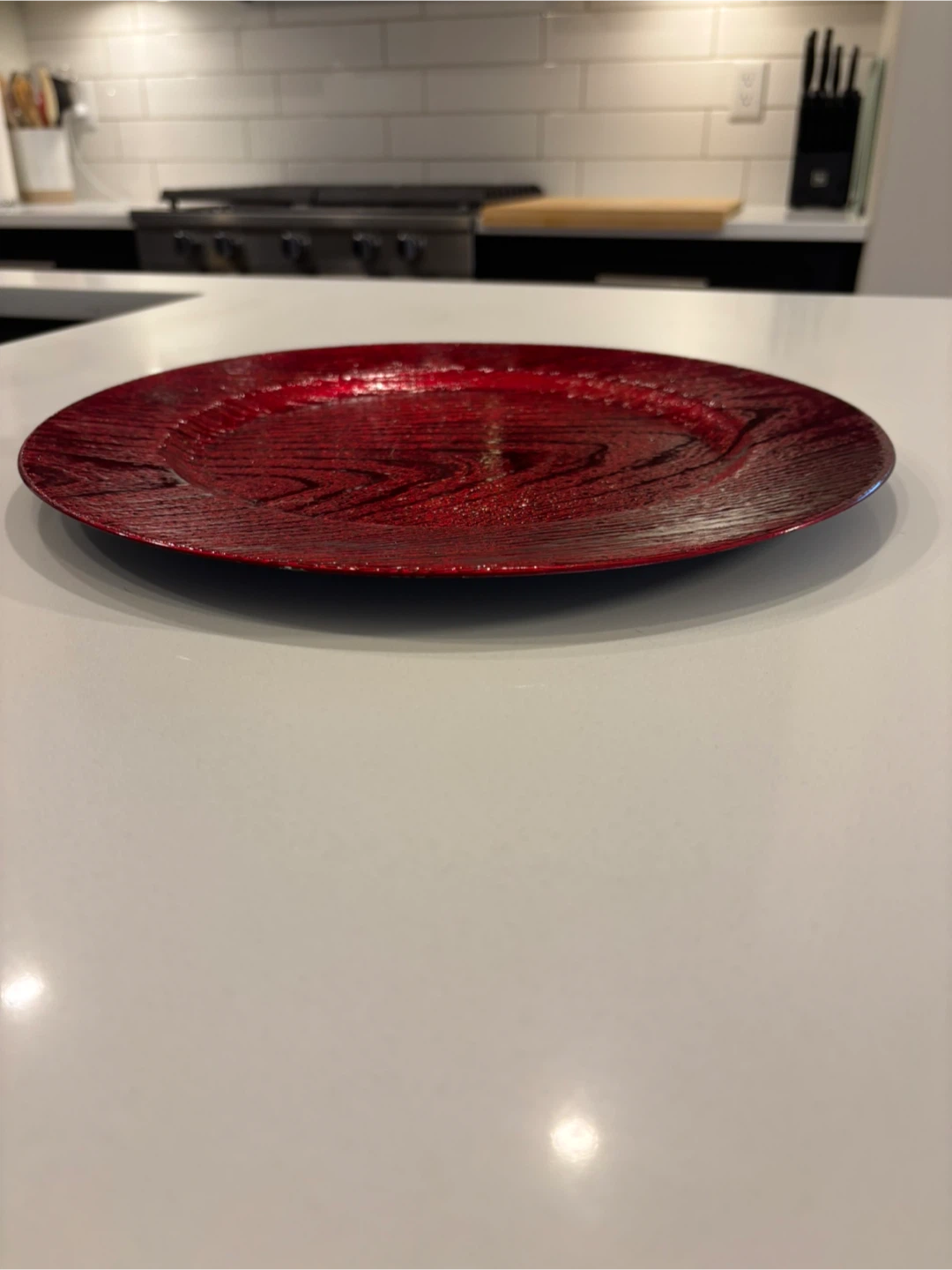 Holiday Redwood Grain Serving Dish For Sale - photo 3
