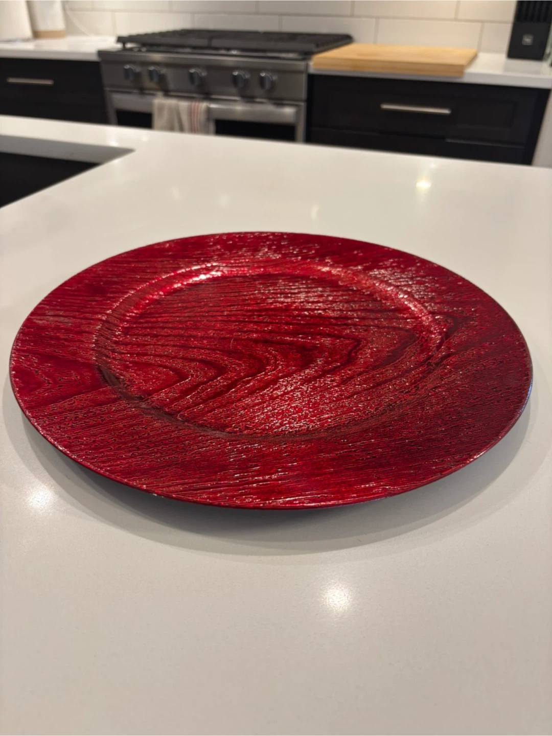 Holiday Redwood Grain Serving Dish For Sale - photo 4