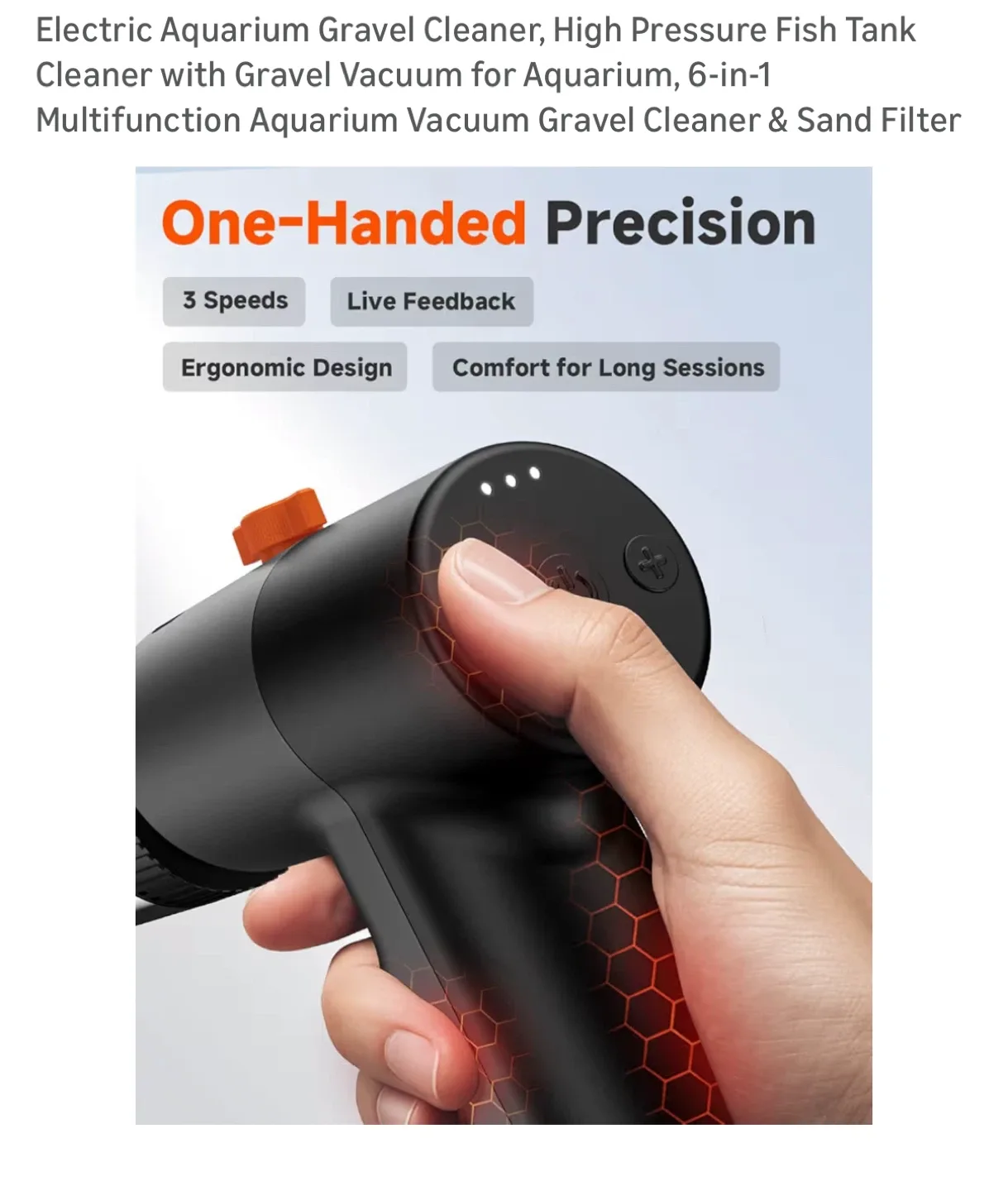 Brand new Electric Aquarium Gravel Cleaner image indicator(6)