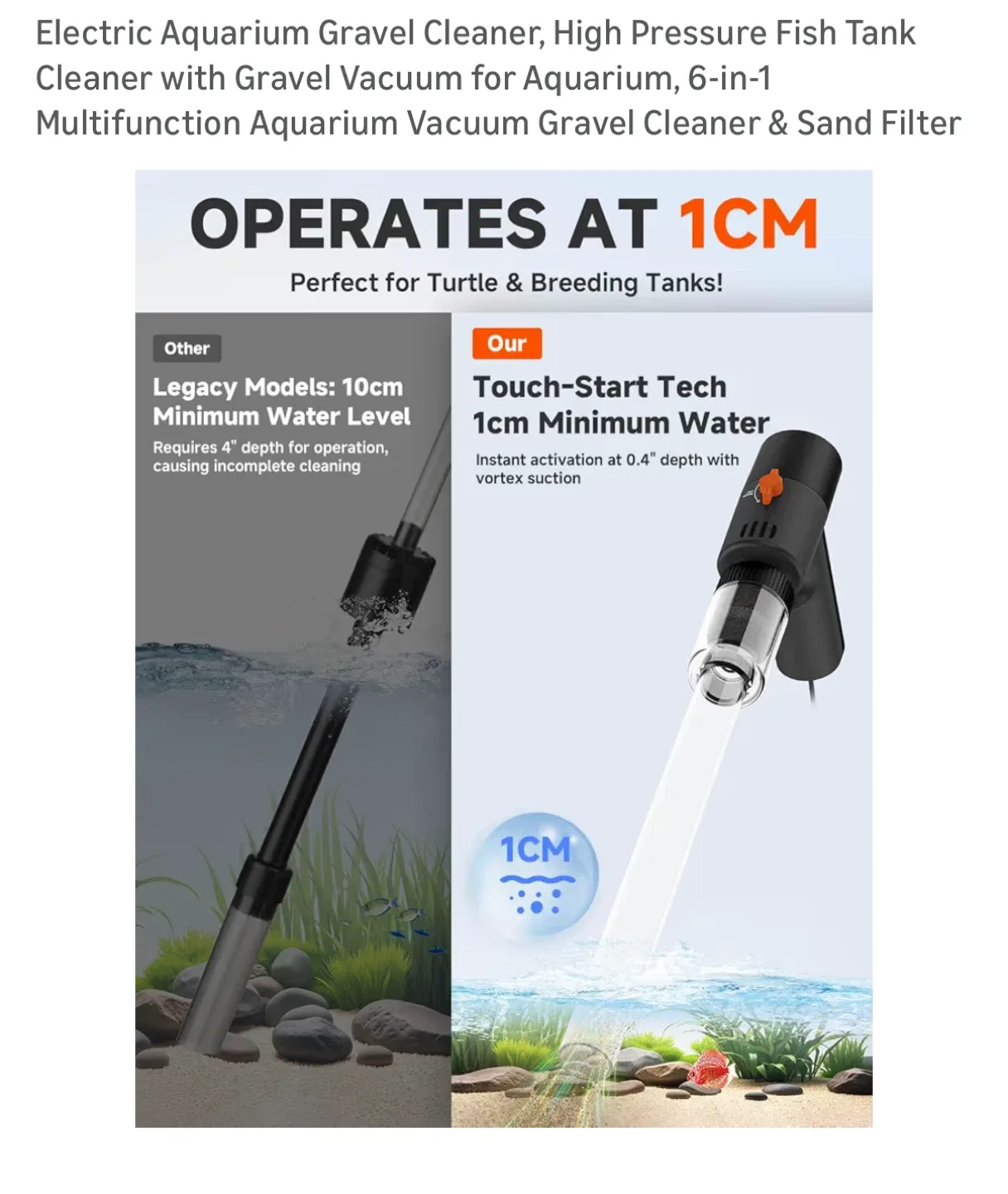 Brand new Electric Aquarium Gravel Cleaner image indicator(5)