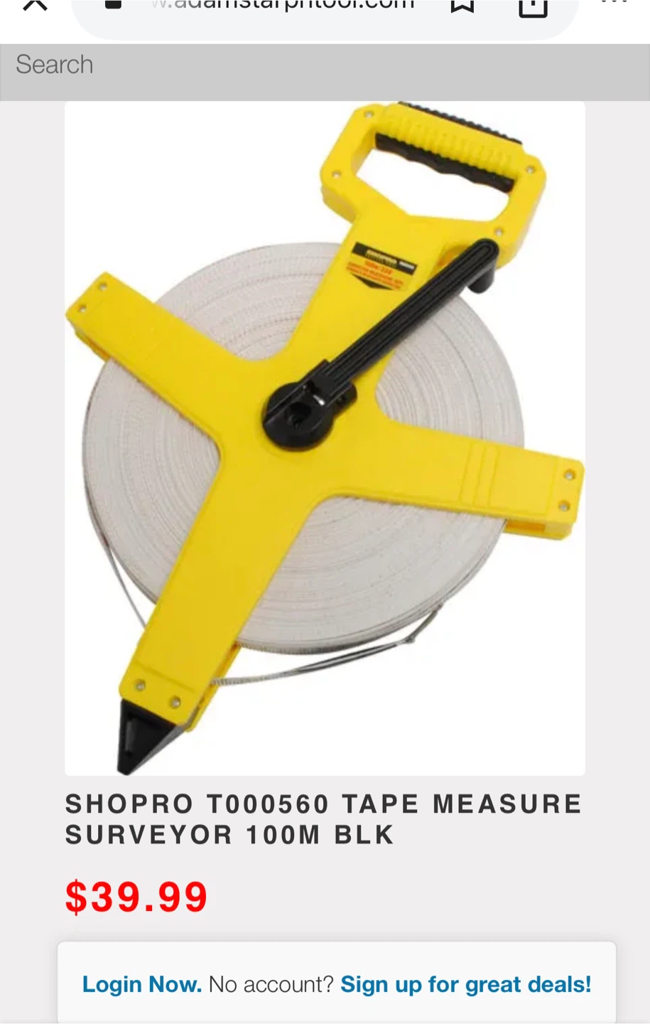 SHOPRO T000560 Tape Measure Surveyor 100M - photo 4