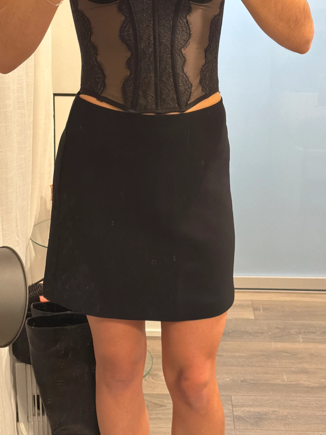 Wilfred Black Mini Skirt - Size 6