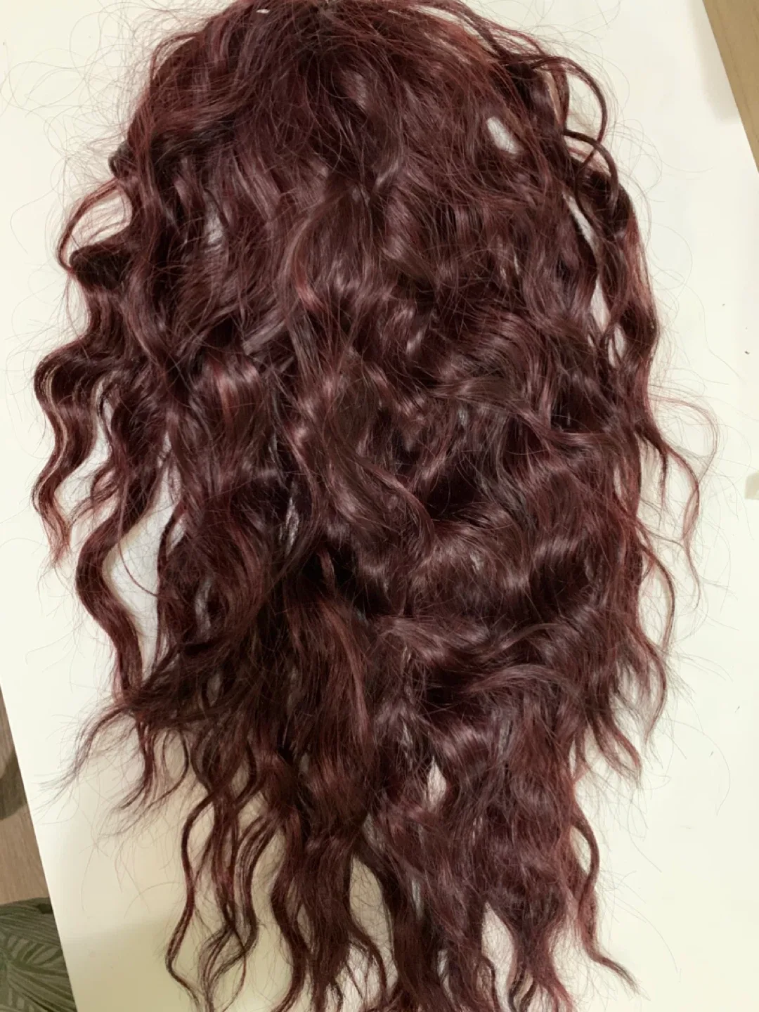 Burgundy Curly Hair Extension image indicator(2)