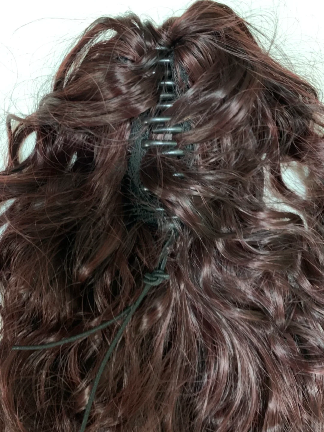 Burgundy Curly Hair Extension image indicator(4)