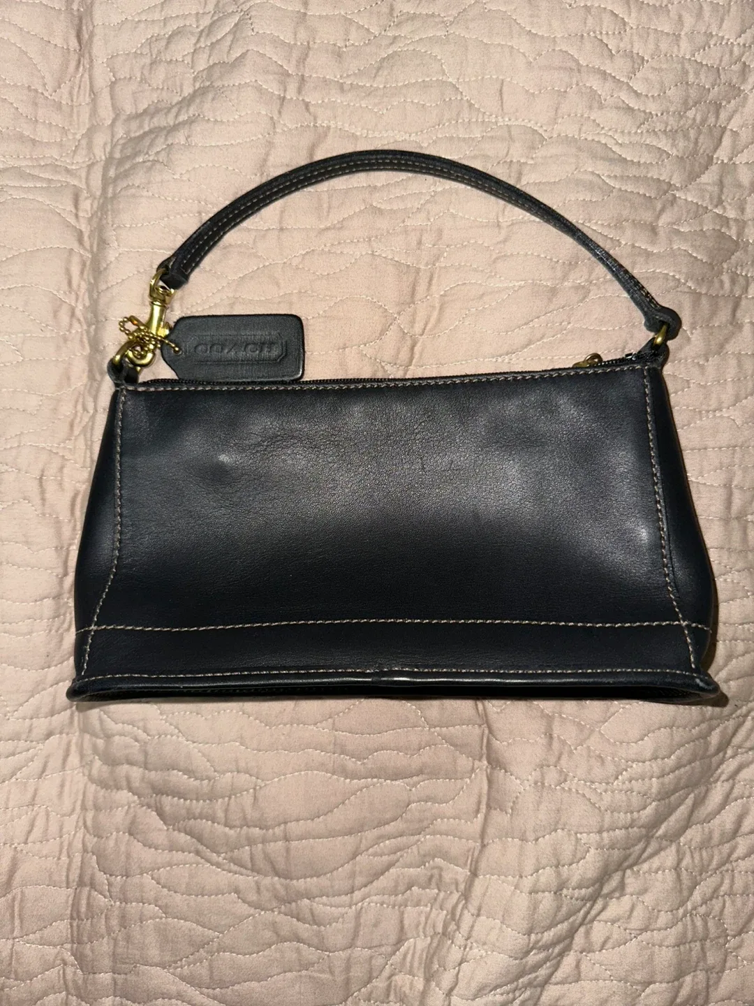 Coach Black Leather Mini Baguette image indicator(2)