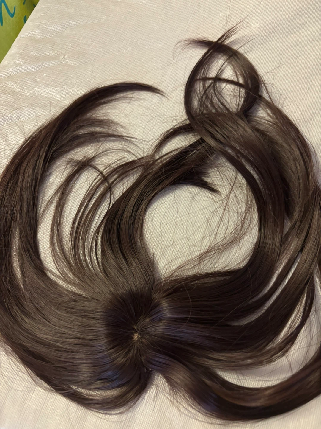 Hair clip in French bangs. Black brown color - photo 3