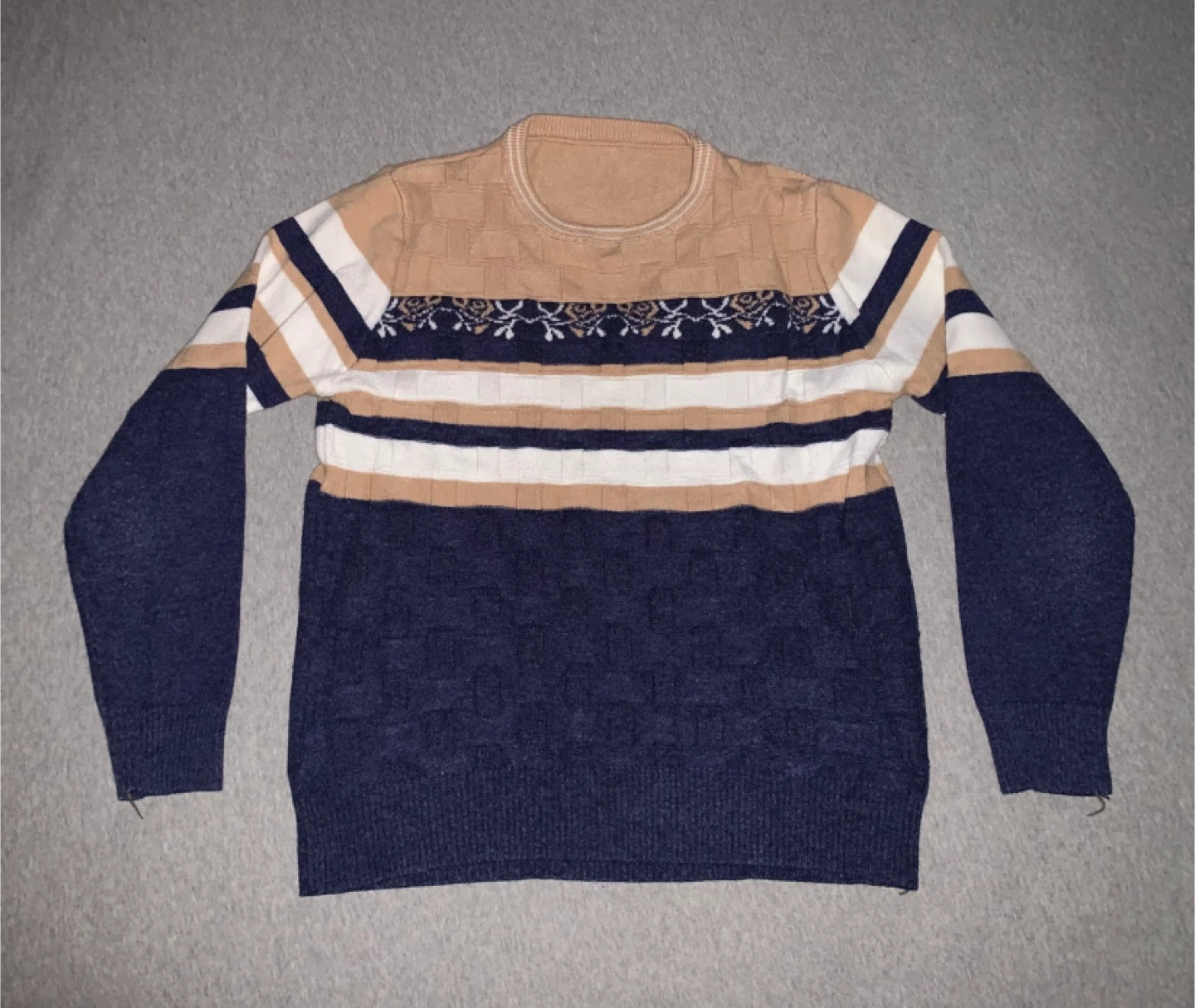 Striped Knit Sweater - Men’s Small/Medium