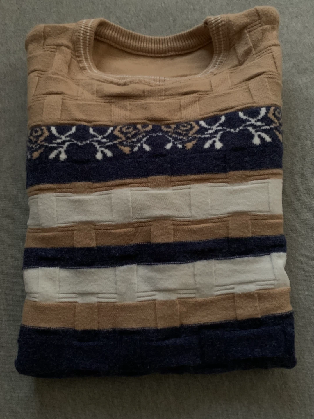 Striped Knit Sweater - Men’s Small/Medium - photo 3