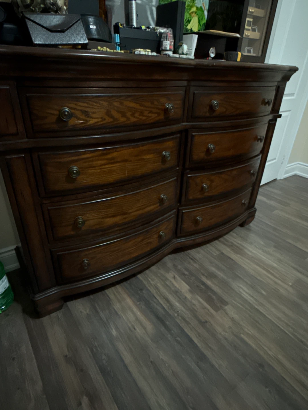 Dark Wood Dresser 8 Drawers - photo 2