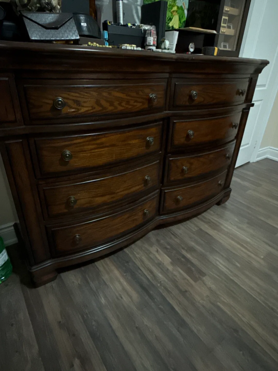 Dark Wood Dresser 8 Drawers image indicator(2)