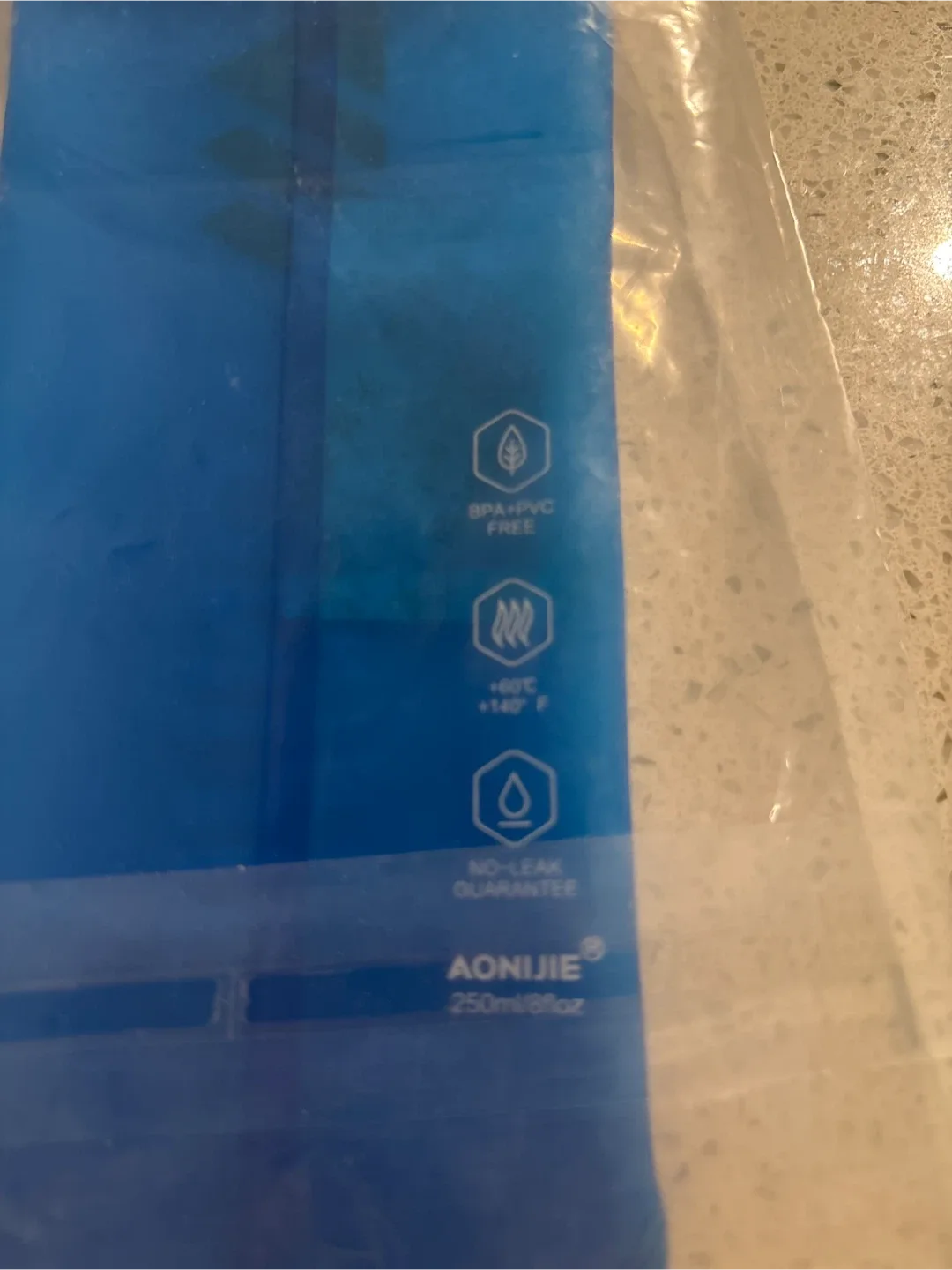 New AONIJIE 250ml Soft TPU Flask - Blue image indicator(3)