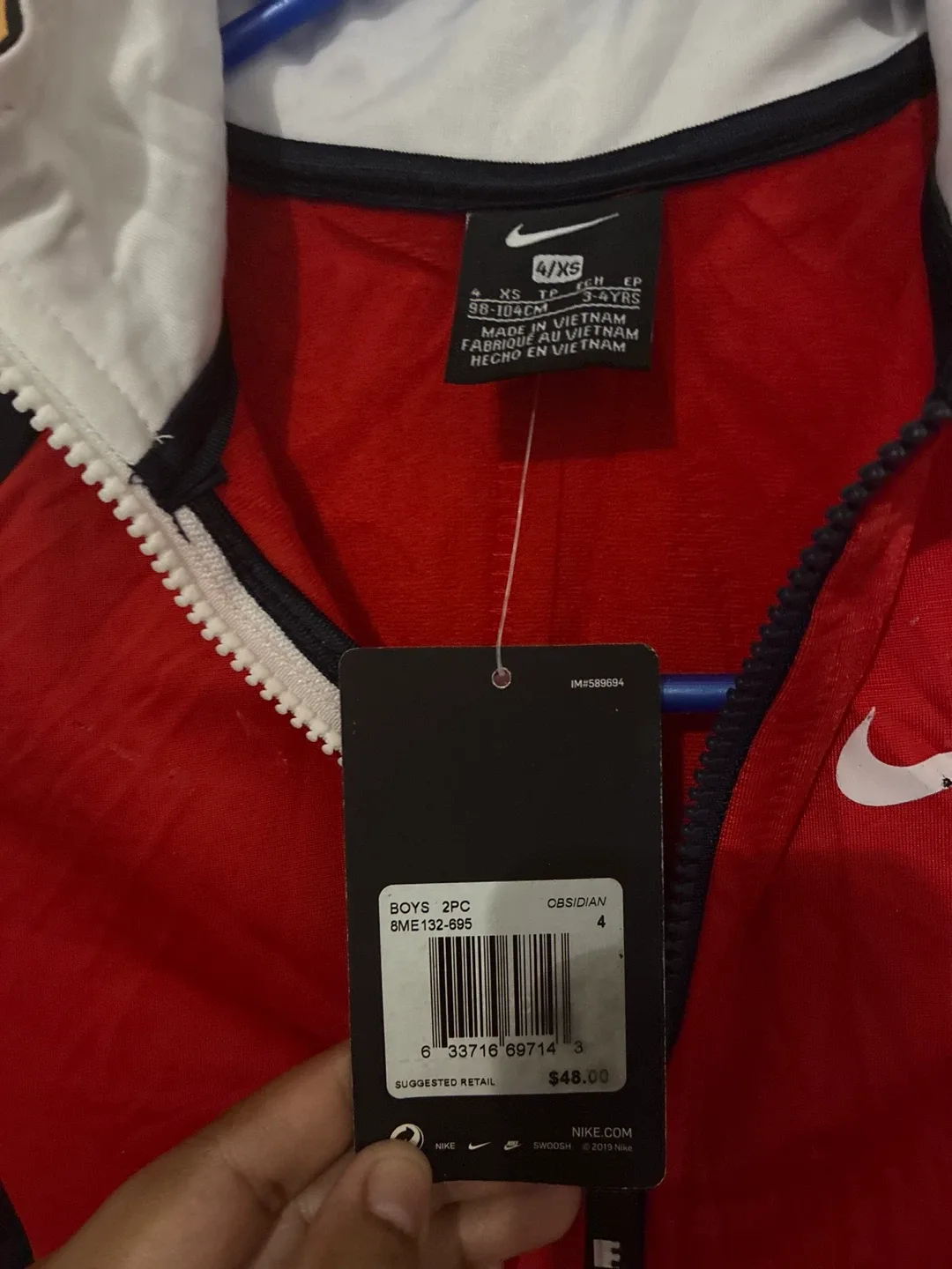Nike Boys Tracksuit Size 4/XS image indicator(3)